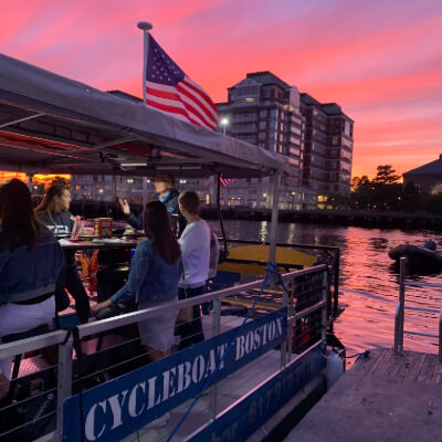 boston sunset booze cruise